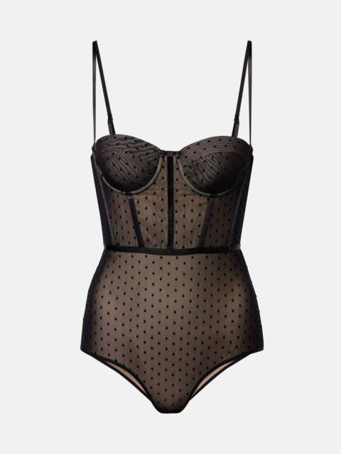 Zimmermann Dot mesh bodysuit