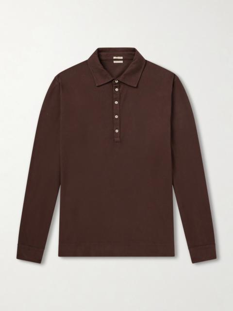 massimo alba Raya Cotton-Jersey Polo Shirt