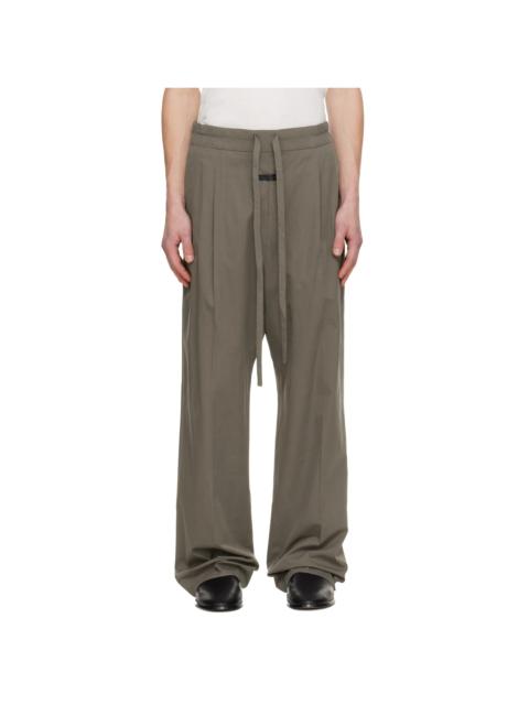 Fear of God Khaki Drawstring Straight Trousers