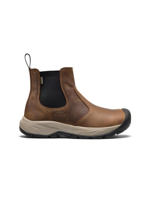 KEEN Men's Highframe Chelsea Waterproof Work Boot (Soft Toe)