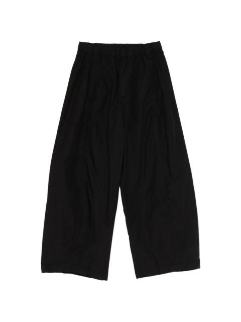 thom/krom elasticated-waistband trousers
