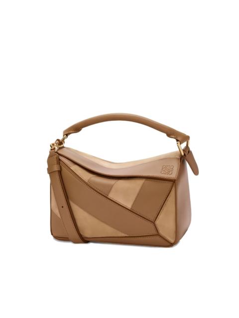 Loewe small Puzzle striped tote bag