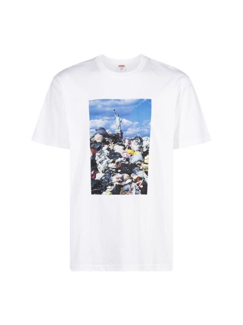 Trash graphic-print cotton T-shirt