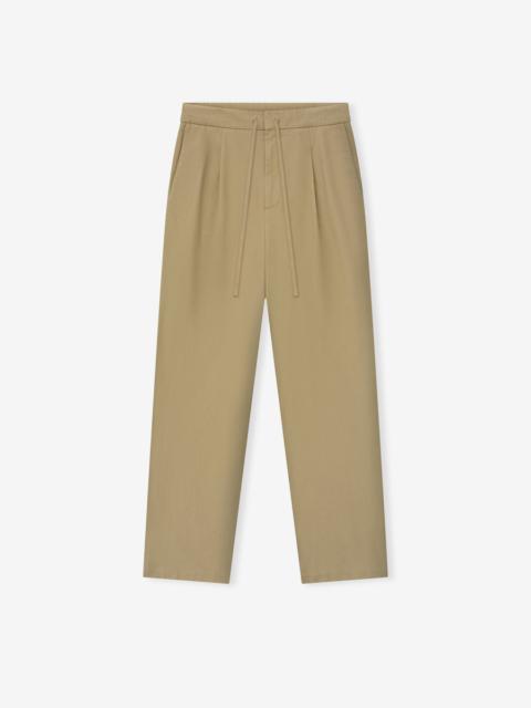 ESSENTIALS Canvas Pleat Front Pant
