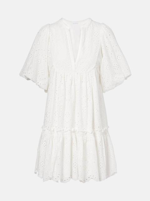 Poupette St Barth Cruz broderie anglaise cotton minidress