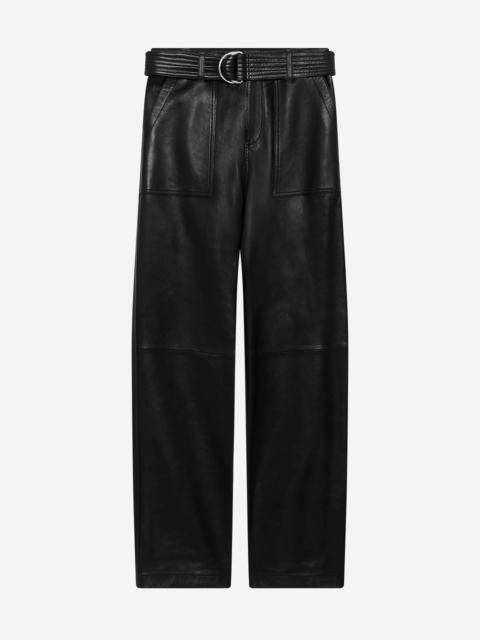 The Kooples STRAIGHT-LEG LEATHER PANTS