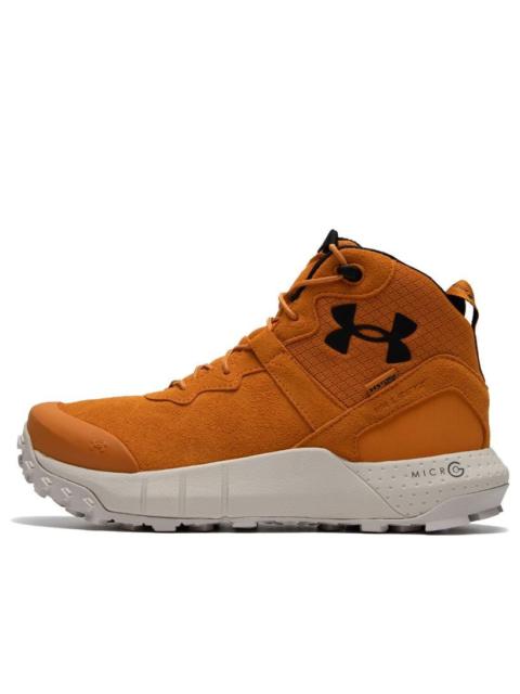 Under Armour Men's UA Micro G Valsetz Trek Mid Leather Waterproof Tactical Boots 'Honey Orange' 3025577-800