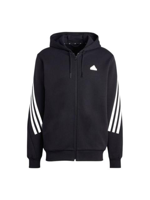 adidas adidas Future Icons 3-Stripes Full-Zip Hoodie Jackets 'Black' IC6712