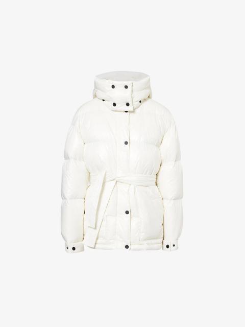 PERFECT MOMENT Maya belted shell-down parka jacket