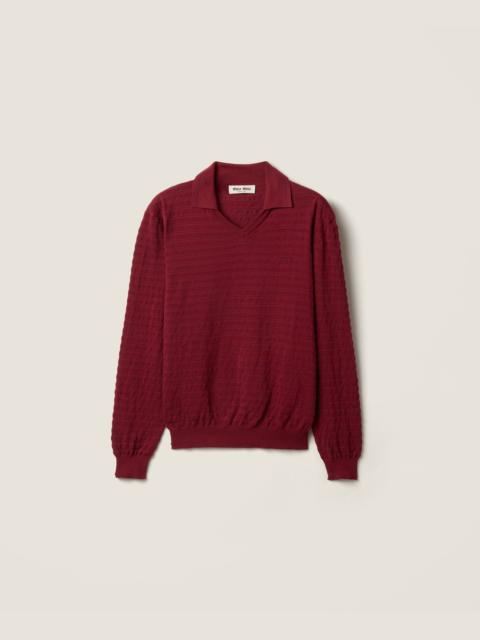 Miu Miu V-neck cotton sweater