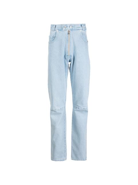 GmbH washed straight-leg jeans