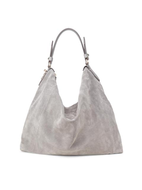 JIMMY CHOO Women's Ana Suede Hobo Bag - Storm Light Gold