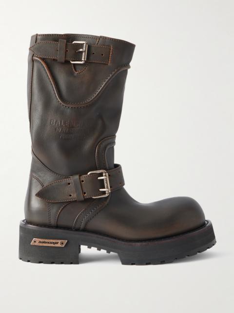 BALENCIAGA Venom Leather Ankle Boots