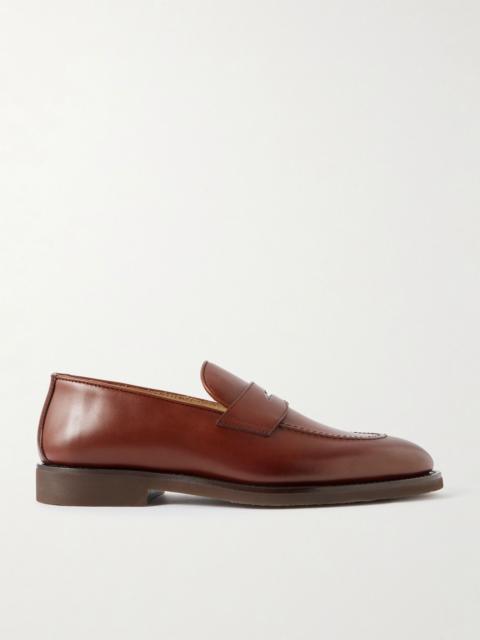 Brunello Cucinelli Flex Leather Penny Loafers Dark brown
