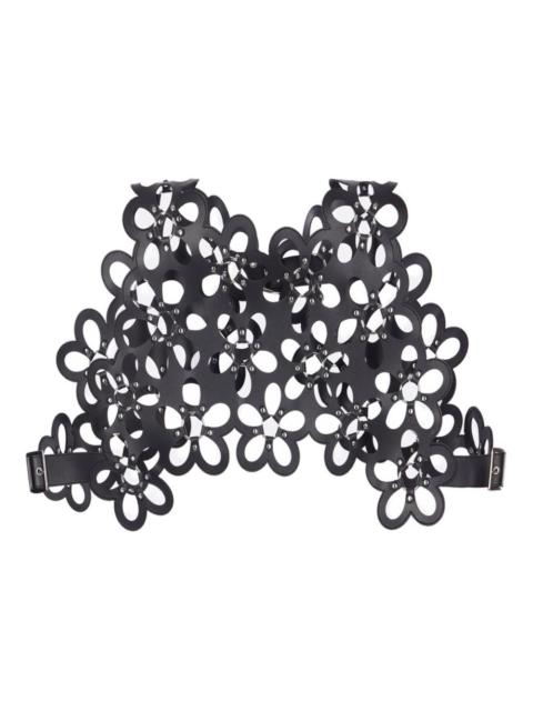 Noir Kei Ninomiya floral appliqué top