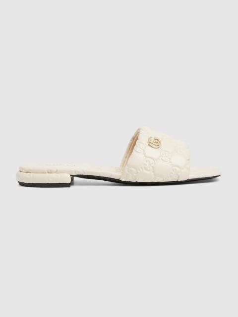 GUCCI Women's slide sandal with Double G
