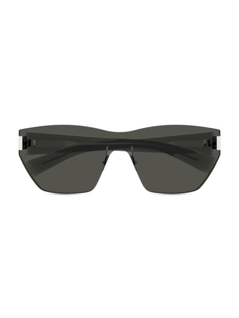 SAINT LAURENT Women's 99MM Mask Sunglasses - Grey