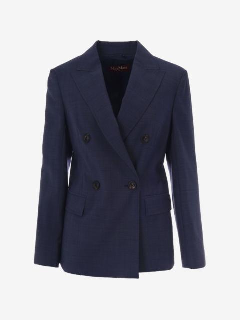 Max Mara double-breasted virgin-wool blazer