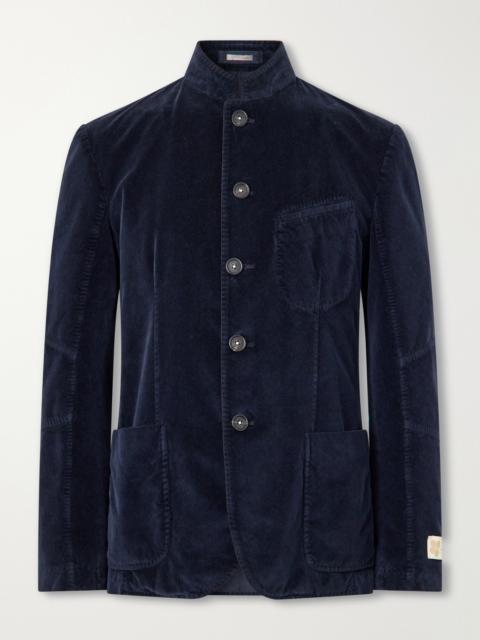massimo alba Gstaad panelled Cotton-Velvet Jacket