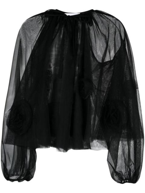 VIKTOR & ROLF semi-sheer tulle top
