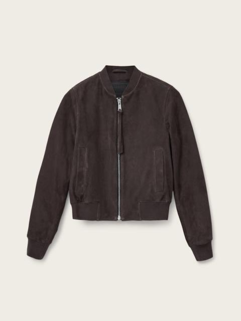 ALLSAINTS ORTEN SUEDE BOMBER JACKET