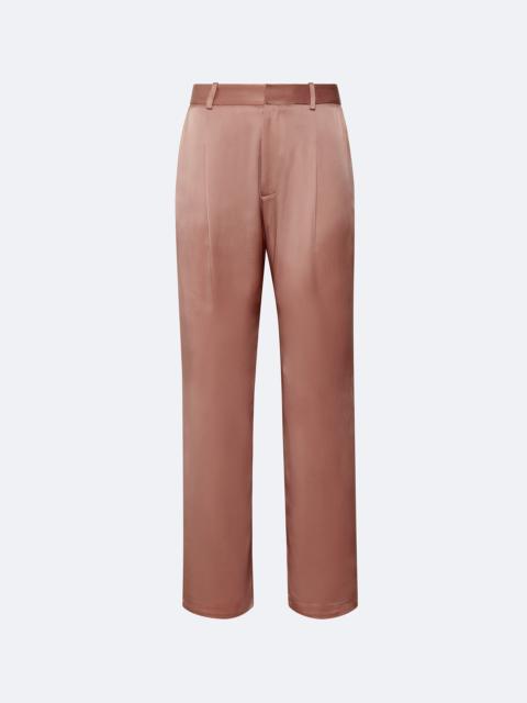 LAPOINTE Satin Tapered Pleated Pant