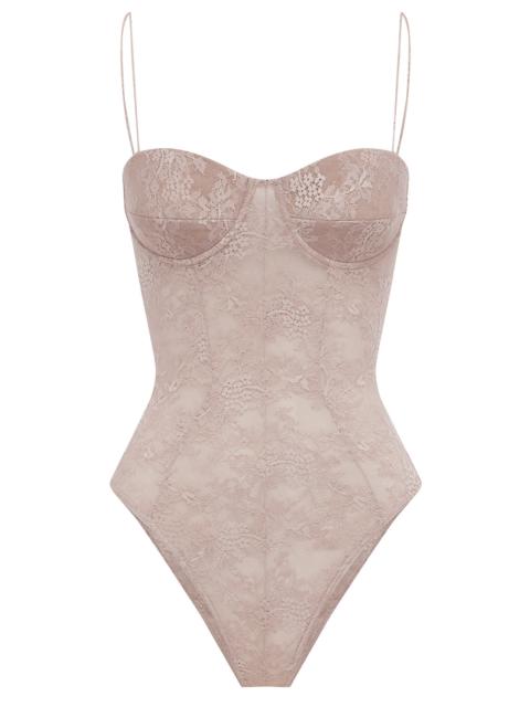 ALEX PERRY Cupped Lace Bodysuit