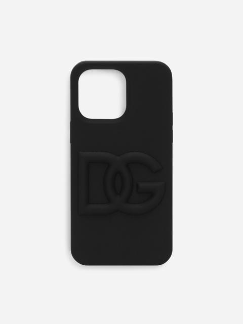 Dolce & Gabbana Rubber iPhone 14 Pro Cover with DG logo