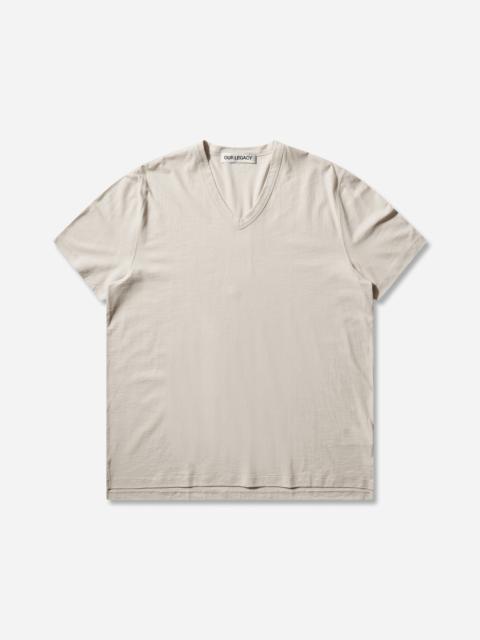 Our Legacy Men's Gorge V-Neck T-Shirt Cream