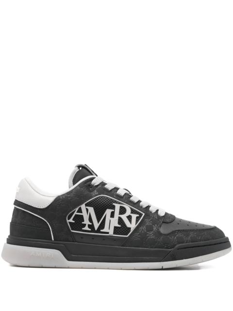 AMIRI Amiri CLASSIC LOW STAGGERED LOGO LOW TOP SNEAKER BLK