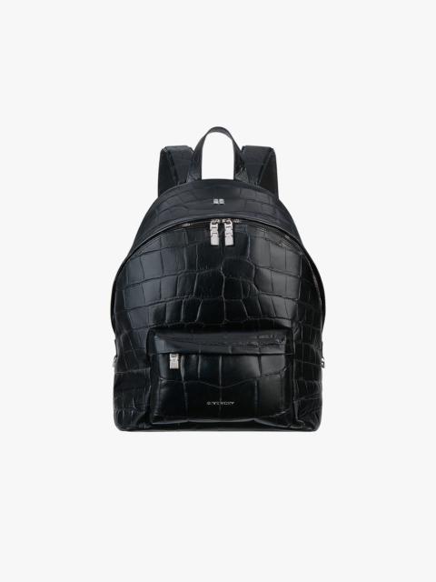 Givenchy DOUBLE U BACKPACK IN CROCODILE EFFECT LEATHER