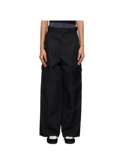 Y-3 Black Wide Cargo Pants