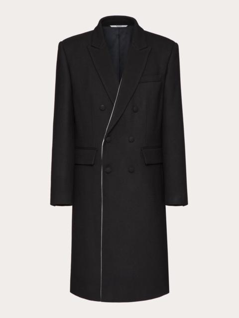 Valentino DOUBLE-BREASTED WOOL COAT