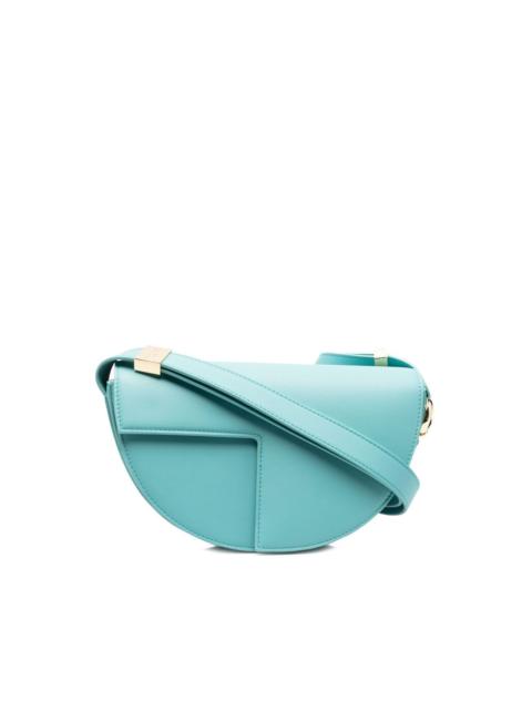 PATOU panelled calf-leather shoulder bag