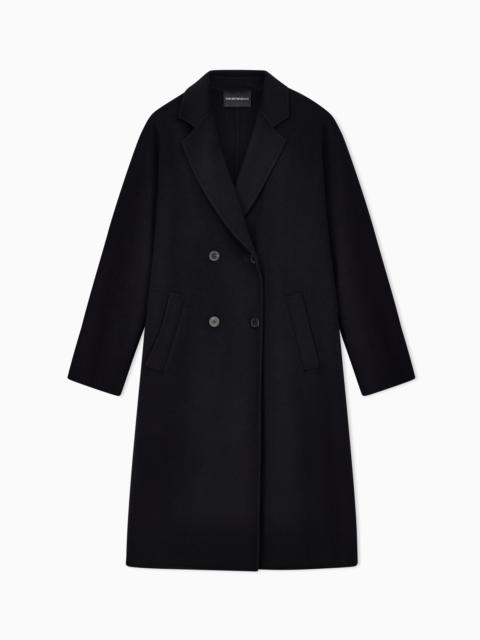 EMPORIO ARMANI Casentino wool and cashmere double-breasted coat