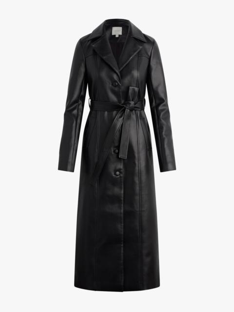 Favorite Daughter VEGAN LEATHER BELTED COAT