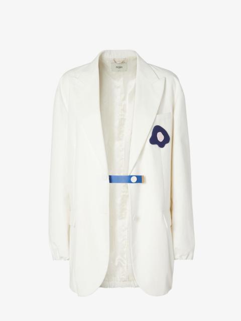 FENDI Jacket White canvas jacket