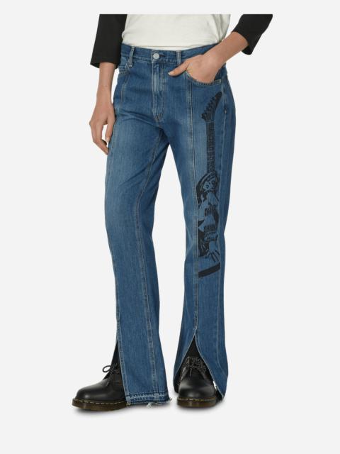 Hysteric Glamour Guitar Girl Center Slit Denim Pants Indigo