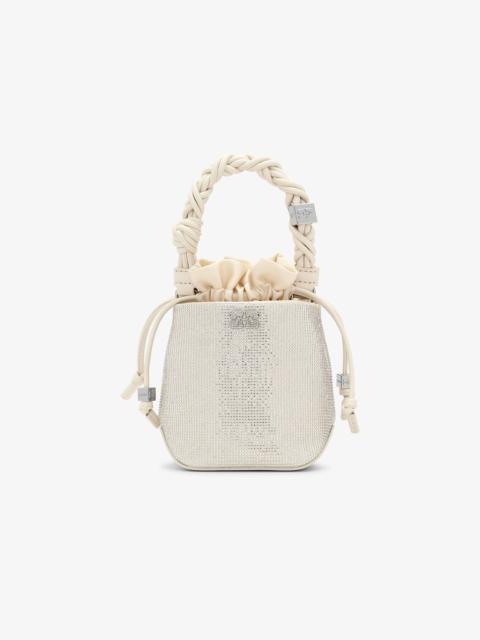GANNI OFF-WHITE MINI GANNI BOU BUCKET BAG