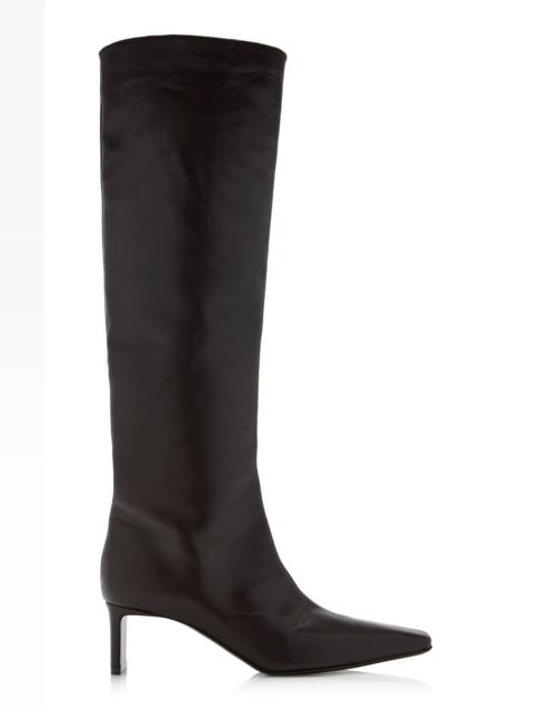 KHAITE One Knee-High Leather Boots
