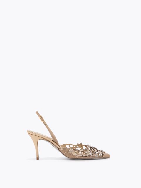 RENE CAOVILLA EDEN GOLD SLINGBACK 80