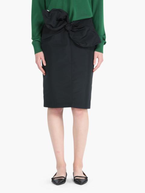 N°21 BOW-EMBELLISHED MIDI SKIRT