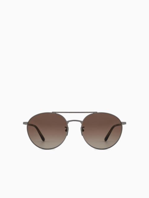 GIORGIO ARMANI Men’s round sunglasses