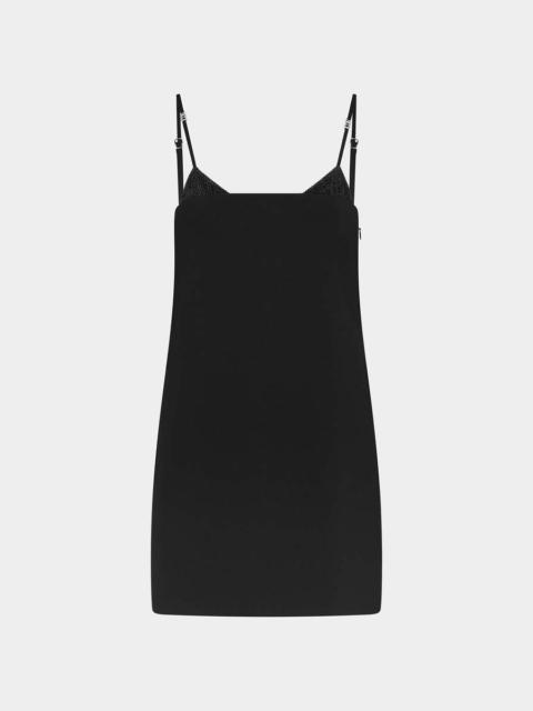 DSQUARED2 ICON LEATHER TRIM DRESS