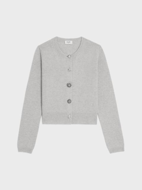 CELINE Triomphe cardigan in heritage cashmere