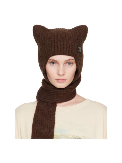 KNWLS SSENSE Exclusive Brown Precious Bonnet Beanie