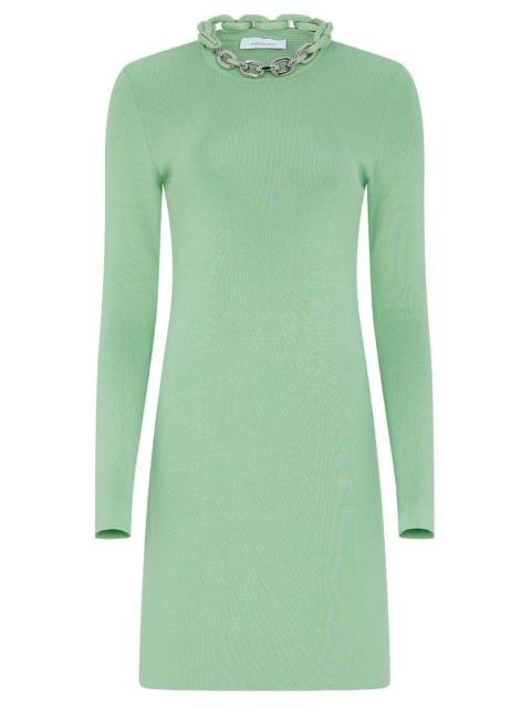 rabanne Long Sleeve Short Knit Dress