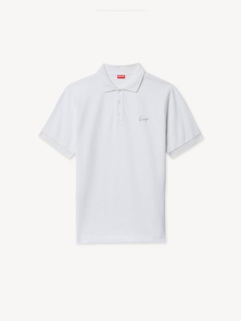 KENZO 'KENZO Signature' slim polo in cotton