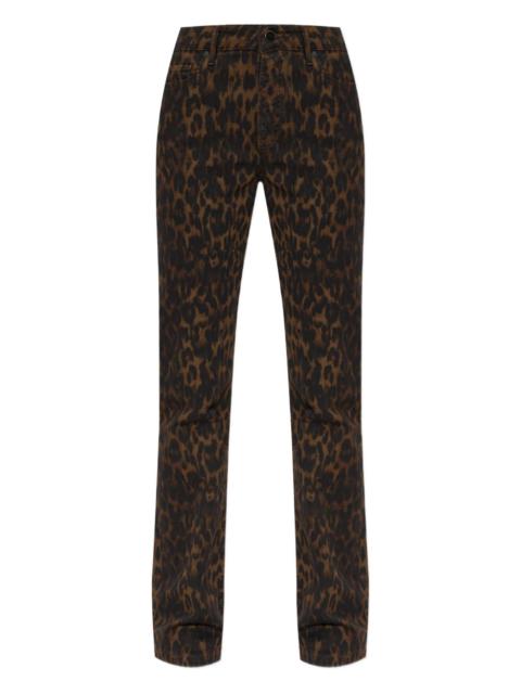 ALLSAINTS Haldan leopard-print jeans
