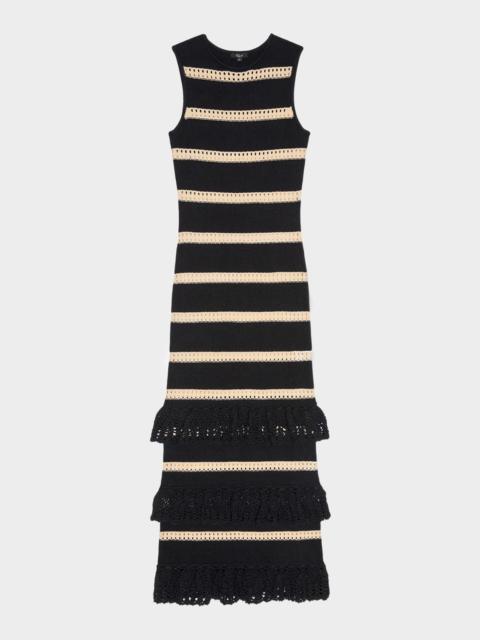 Rails Ana Stripe Cotton-Crochet Tank Dress
